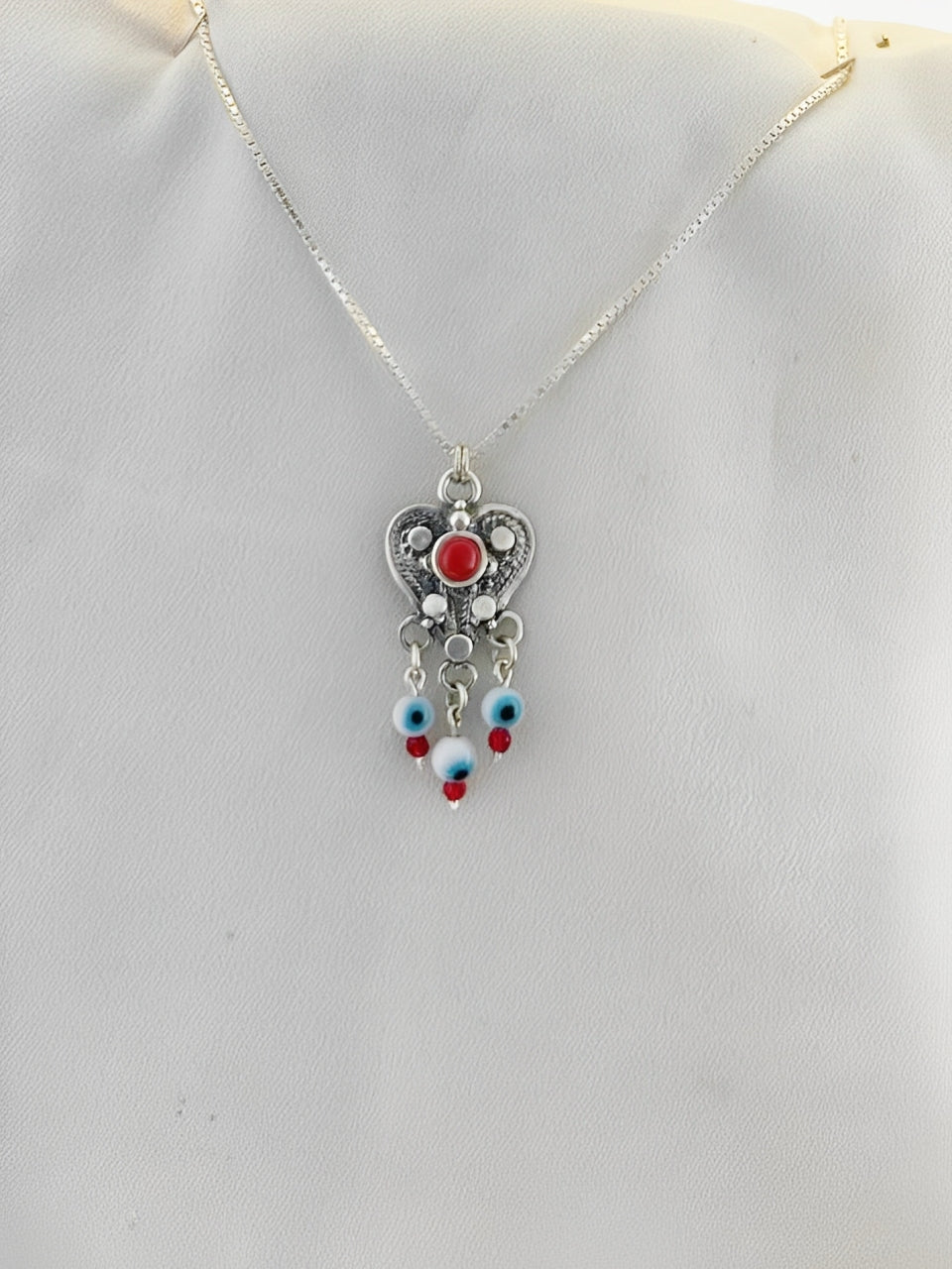 B375- Filigree Heart Pendant