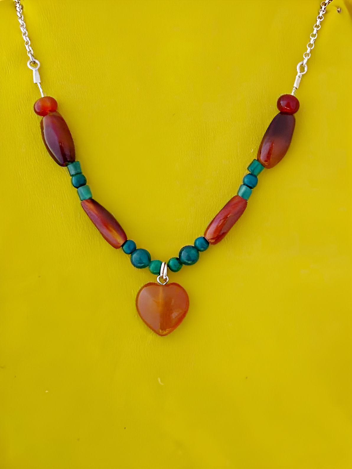B377- Heart Beads Necklace