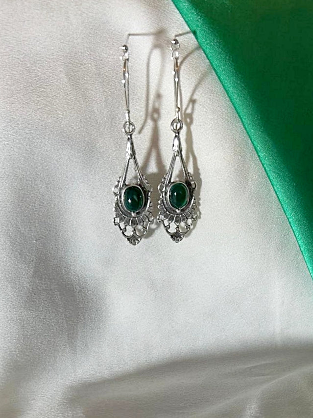 E110- Silver Earrings