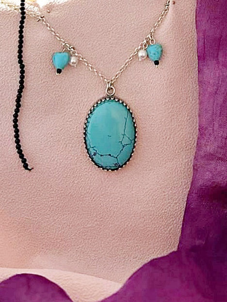 B371- Oval Turquoise Stone