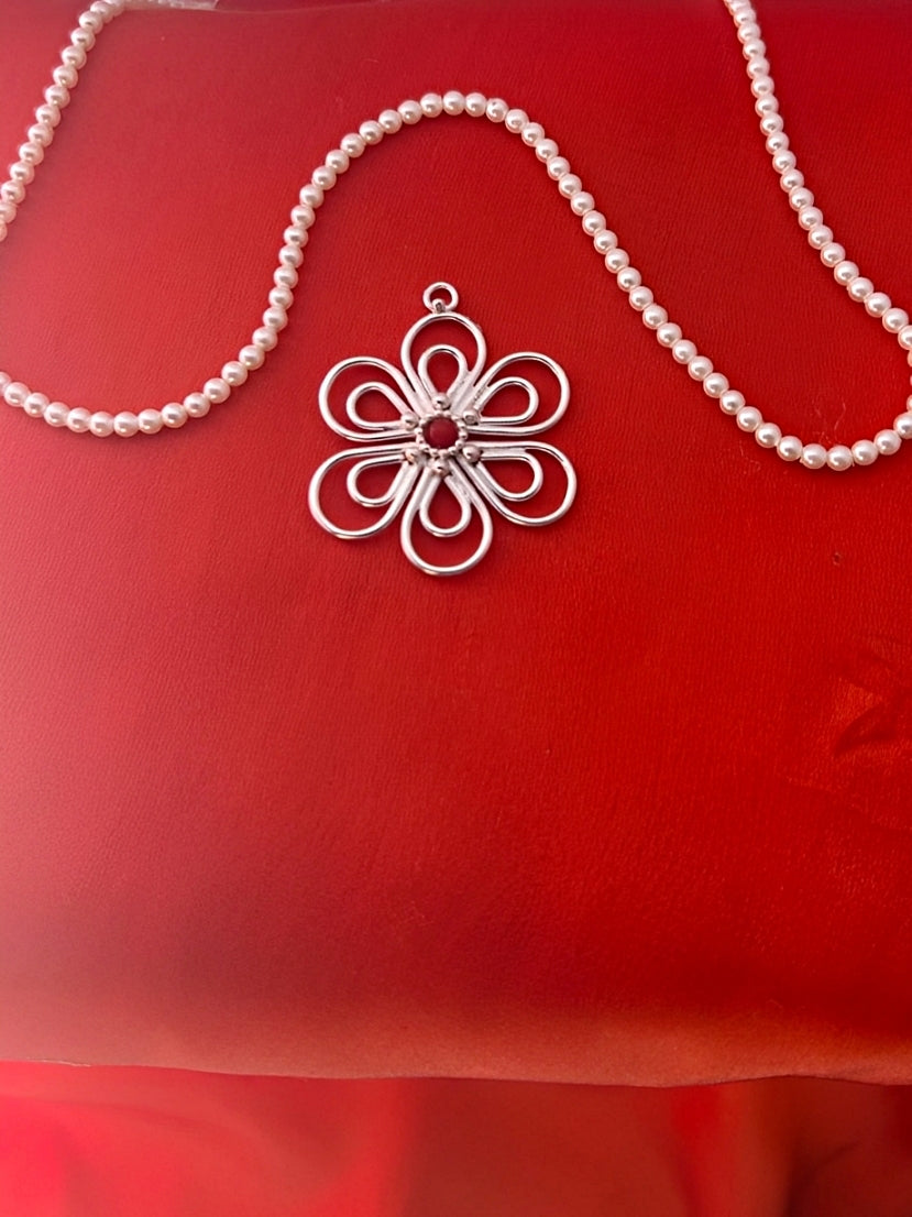 B408- Modern Flower - Zehava Jewelry