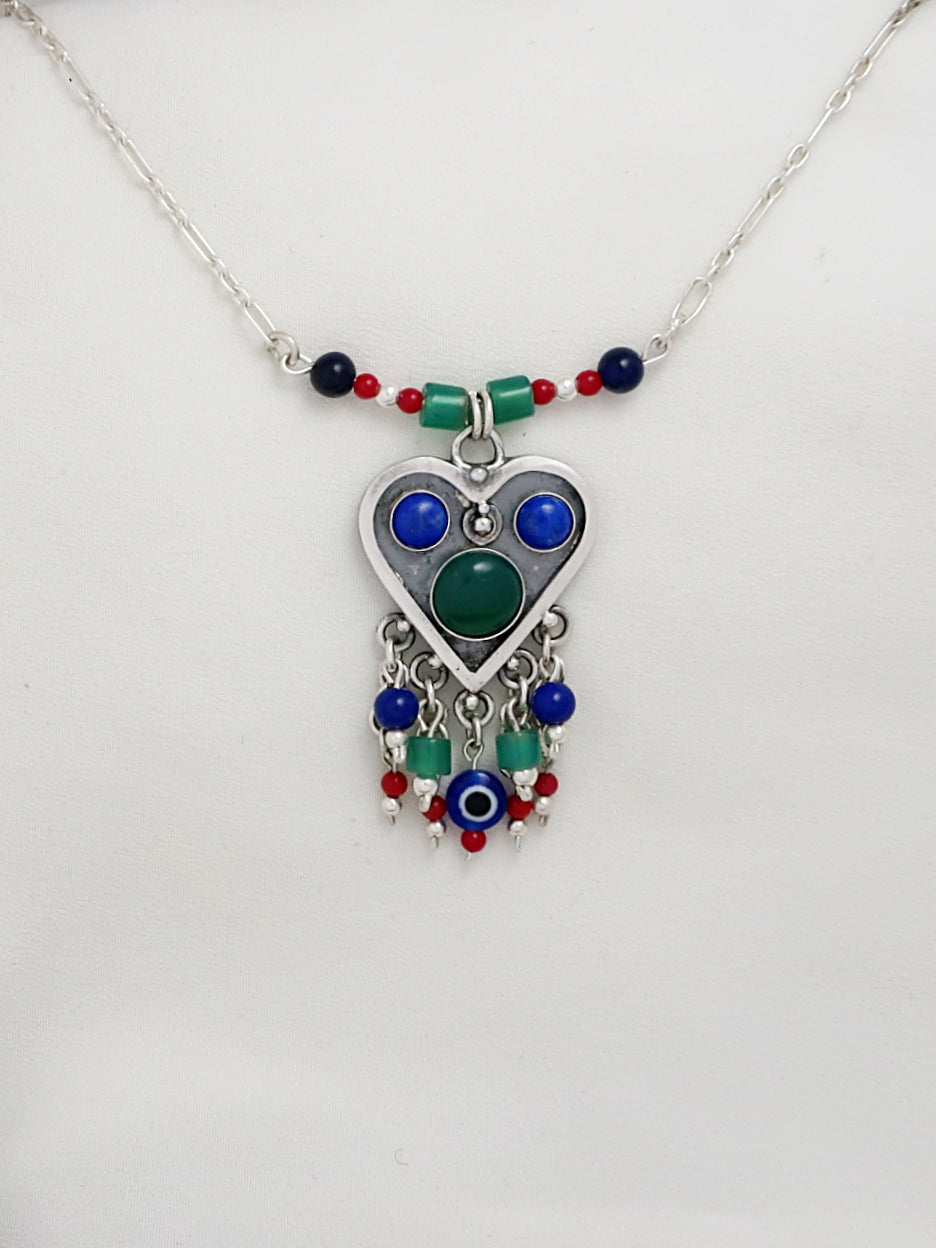 B217 - Heart Necklace - Zehava Jewelry
