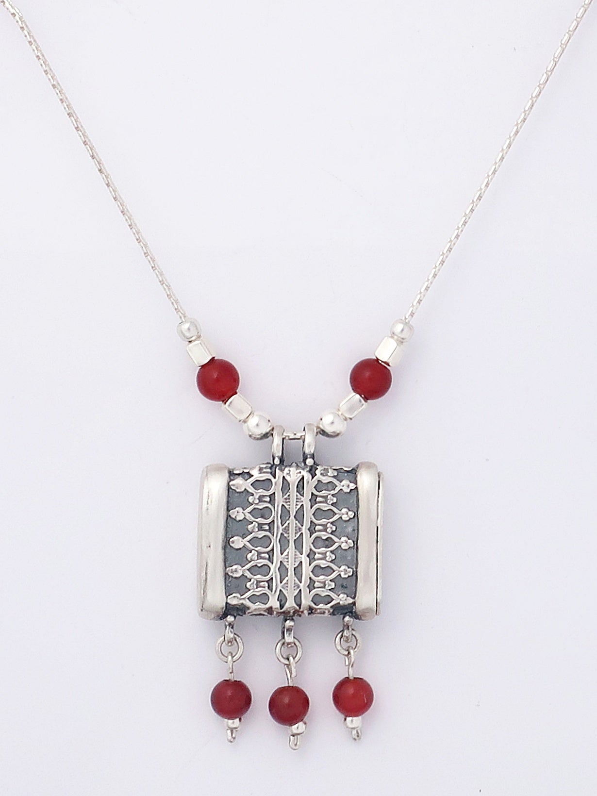 C21- Square Box Pendant with Opening Cap - Zehava Jewelry