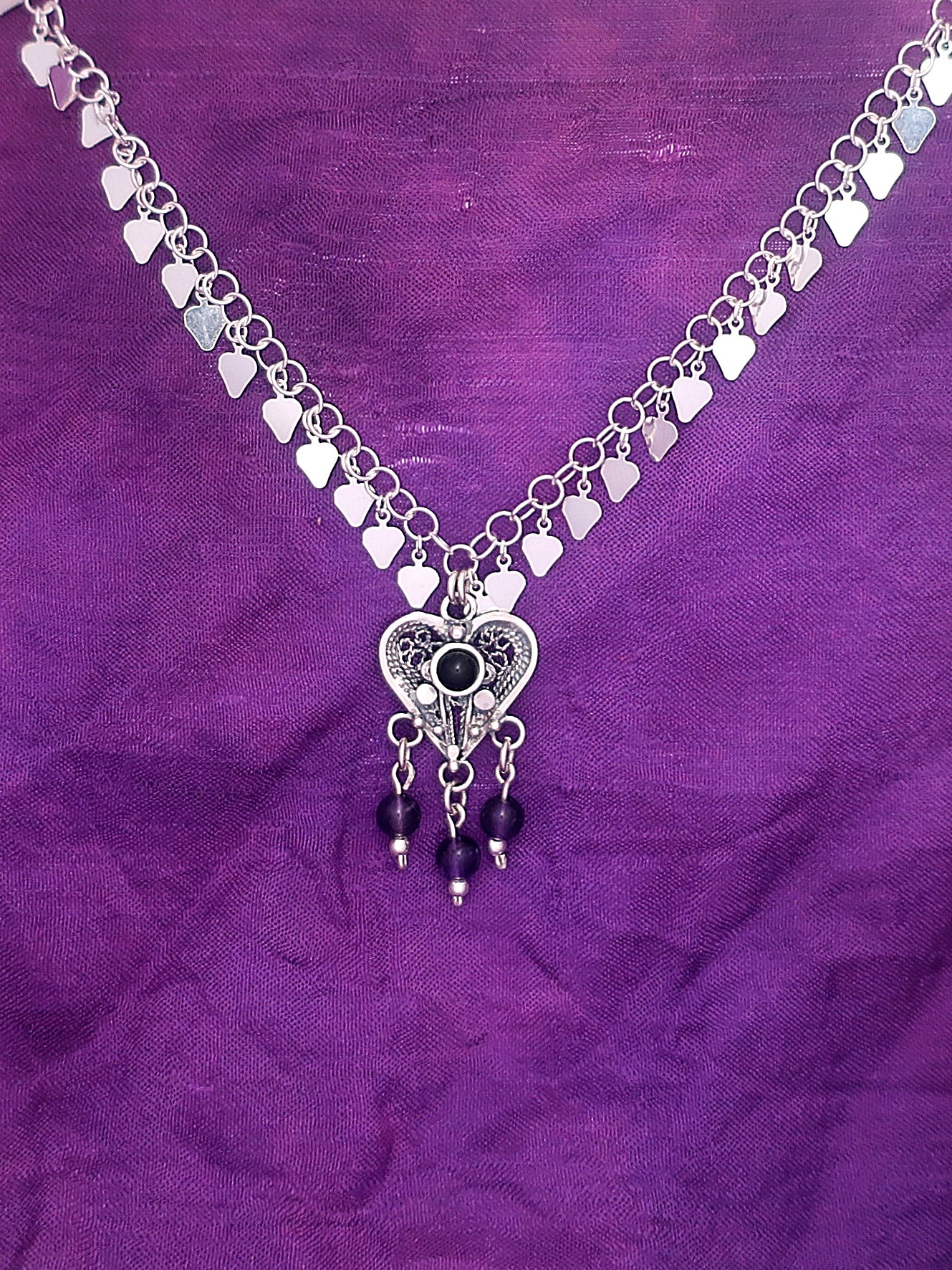 B116.2- Filigree Heart Necklace