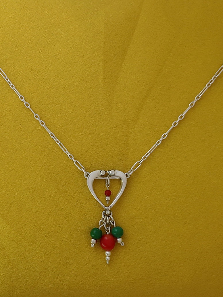 B156- Heart Necklace - Zehava Jewelry