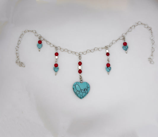 B392- Hearts Nacklace
