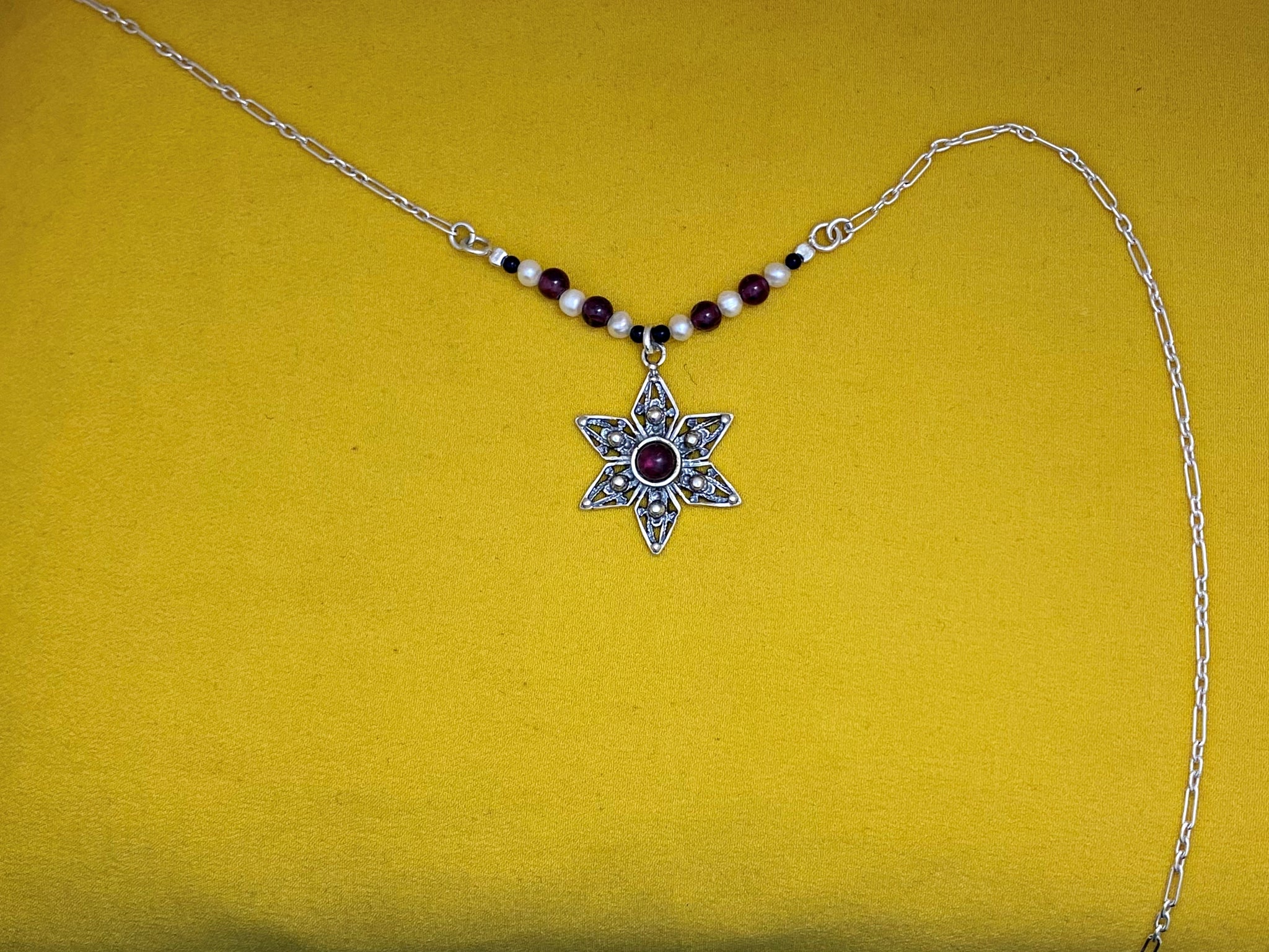 B331- Flower Filigree Necklace