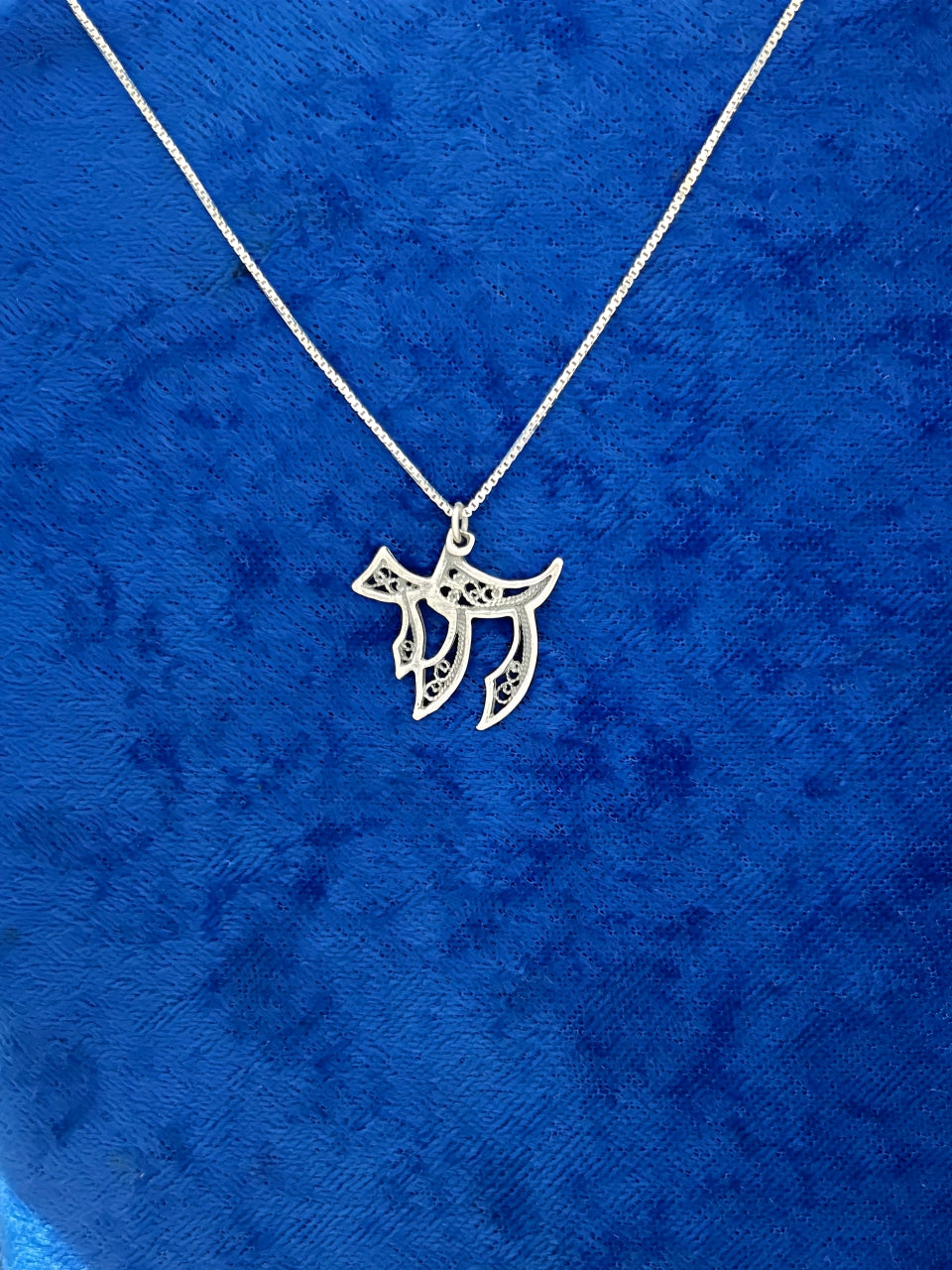 B63- Chai Filigree Pendant