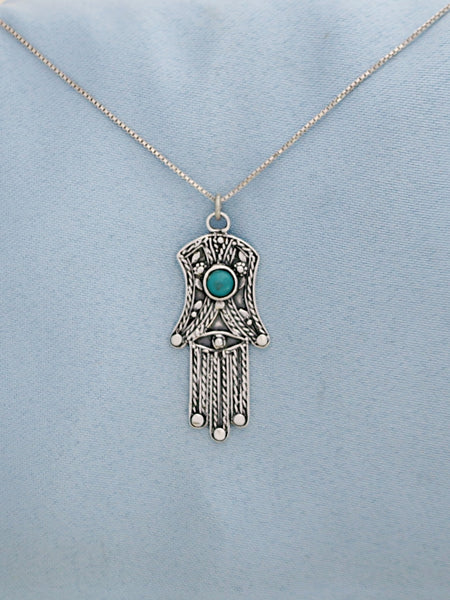 B1- Hamsa with Multiple Stones