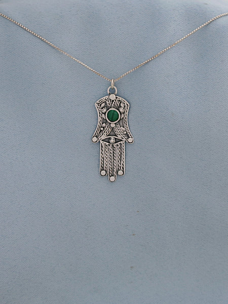 B1- Hamsa with Multiple Stones