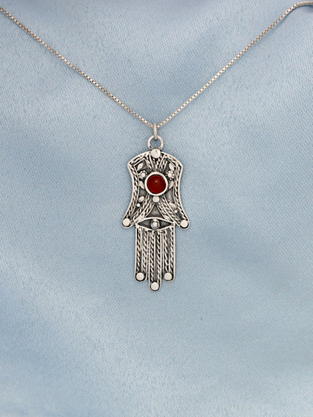 B1- Hamsa with Multiple Stones