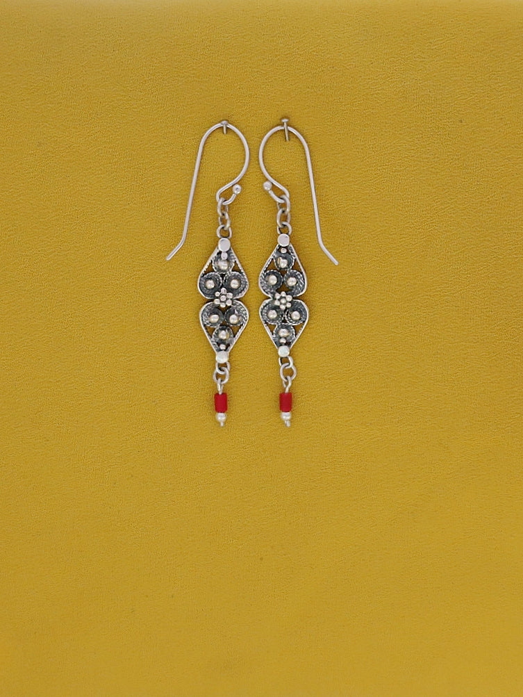 E46- Filigree Earrings - Zehava Jewelry