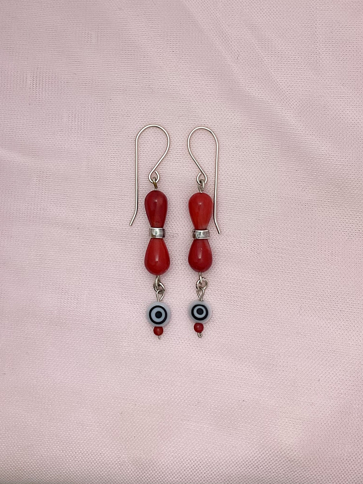 E126- Carnelian beads Earrings