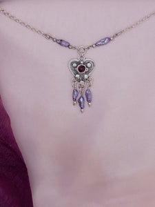 B294- Filigree Heart Necklace