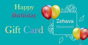 Happy Birthday Gift Card - Zehava Jewelry