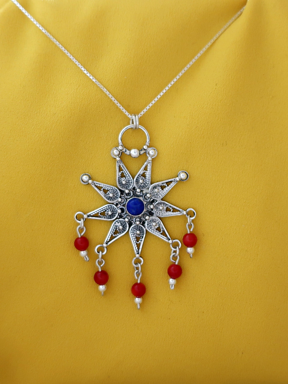 B191- Sun Necklace (Multiple Stones)