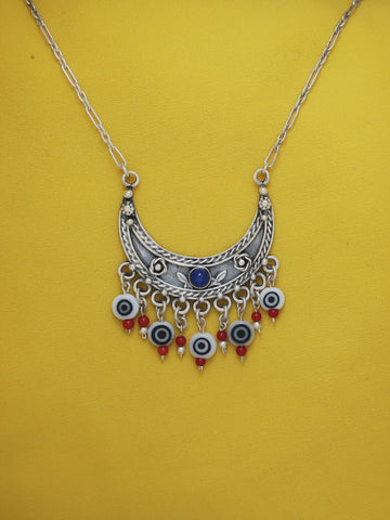 B196 - Silver Moon Necklace