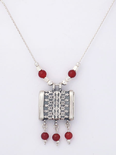 C21- Square Box Pendant with Opening Cap - Zehava Jewelry