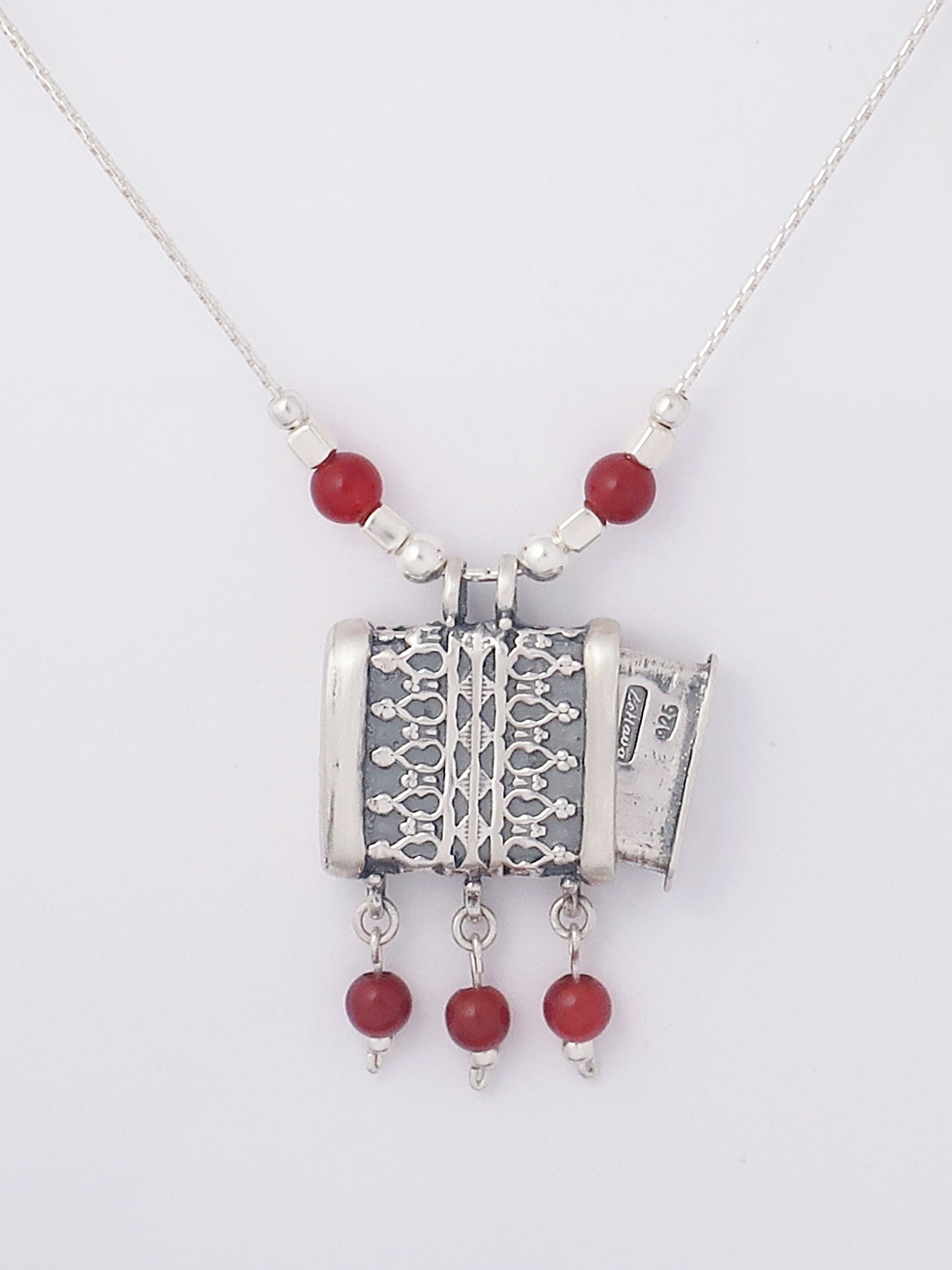 C21- Square Box Pendant with Opening Cap - Zehava Jewelry