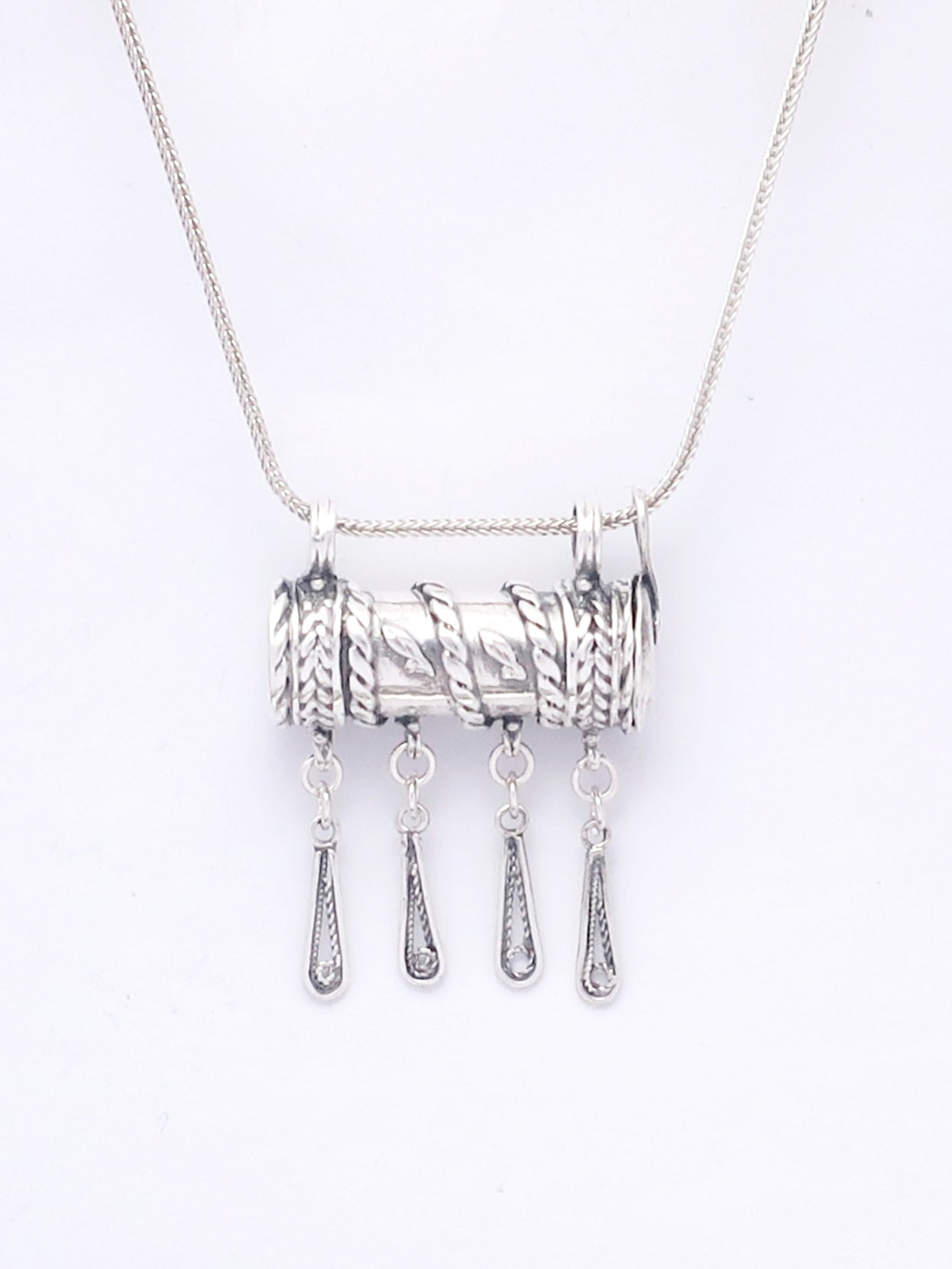 D3- Round Box Pendant with Opening Cap - Zehava Jewelry