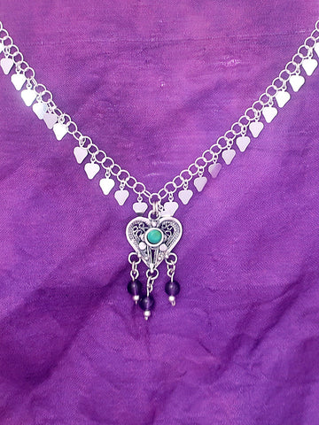 B116.3-  Filigree Heart Necklace