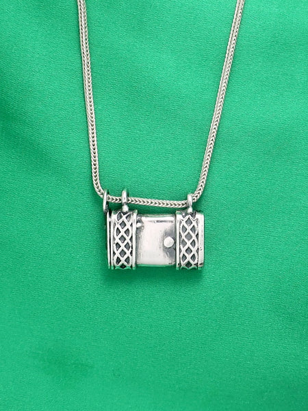 C17.4- Square Box Pendant with Opening Cap - Zehava Jewelry