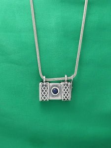 C17.2- Square Box Pendant with Opening Cap - Zehava Jewelry