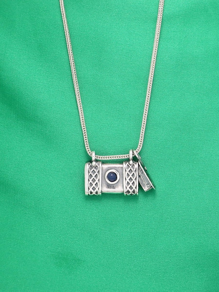 C17.2- Square Box Pendant with Opening Cap - Zehava Jewelry