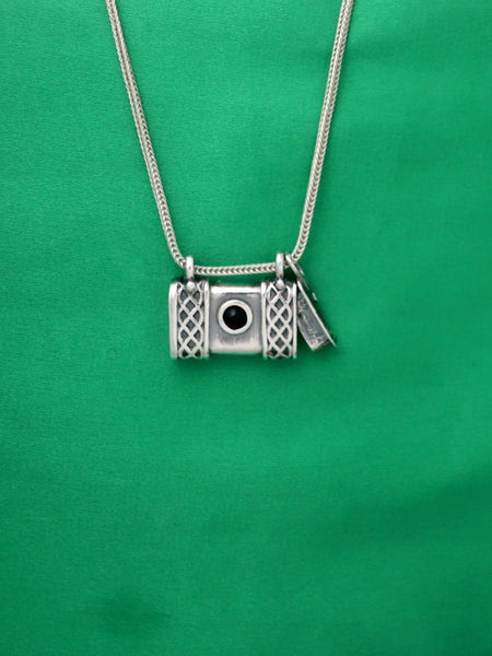 C17.4- Square Box Pendant with Opening Cap - Zehava Jewelry