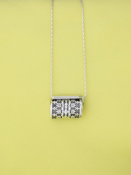 C2- Square Box Pendant with Opening Cap - Zehava Jewelry