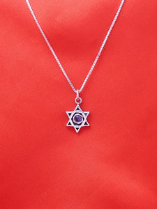 B43.1- David's Star Pendant with Multiple Stones