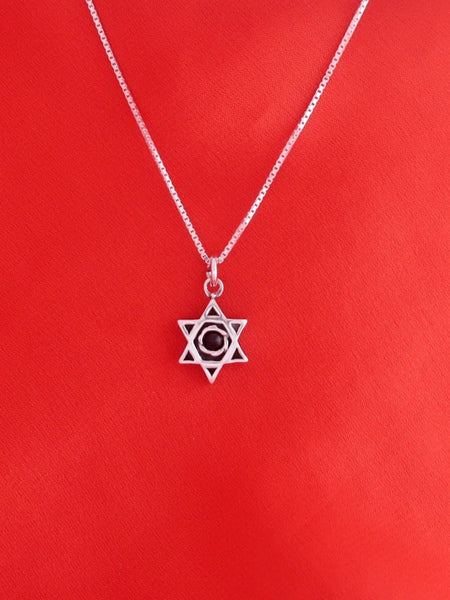 B43.1- David's Star Pendant with Multiple Stones