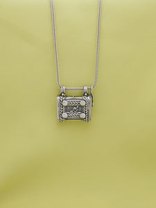 C3- Square Box Pendant with Opening Cap - Zehava Jewelry