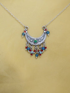 B130- Silver Moon Necklace