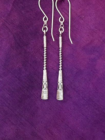 E61- Silver Earrings - Zehava Jewelry