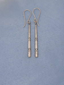E27- Silver Earrings - Zehava Jewelry