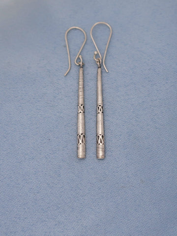 E27- Silver Earrings - Zehava Jewelry